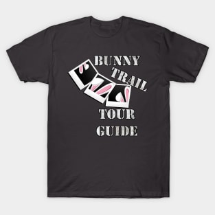 Easter Bunny Trail Tour Guide Easily Confused Cute for Teacher Gifts T-Shirt